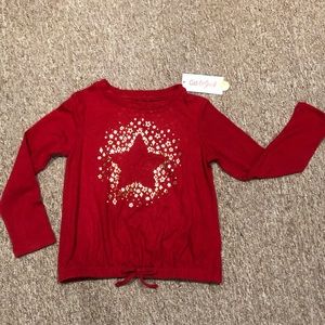 Cat & Jack Girls Red Top